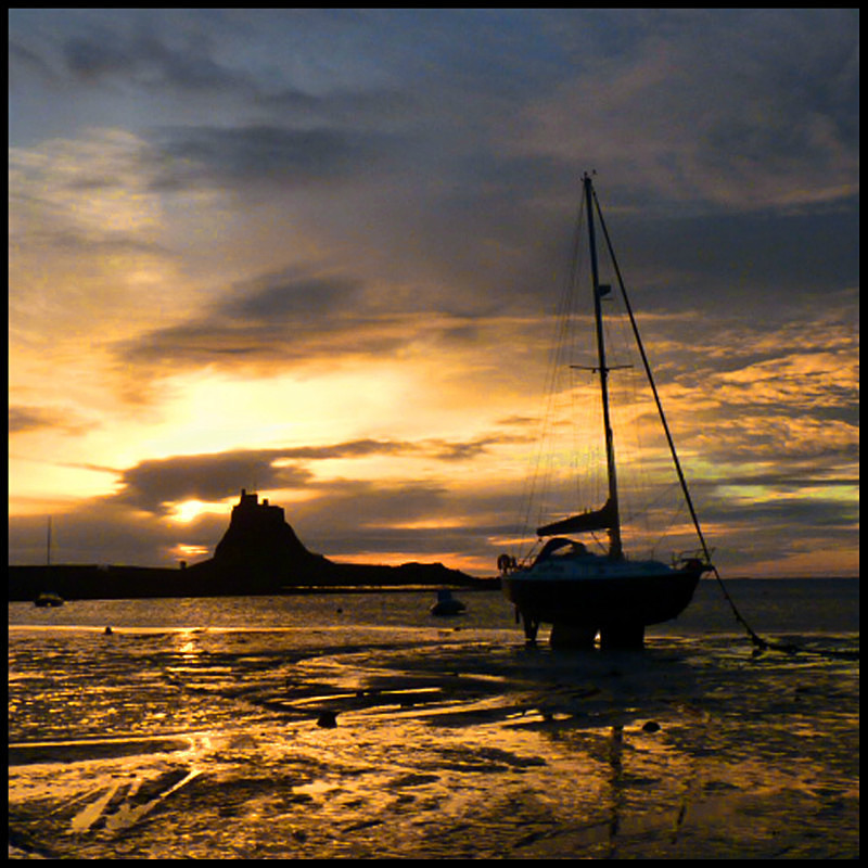 Lindisfarne Holy Island sunrise - SEACHANGES