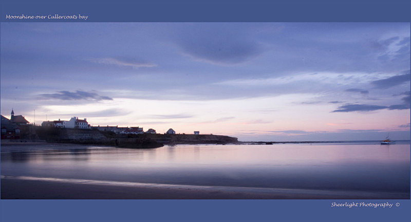 Cullercoats Bay by moonshine - CULLERCOATS BAY