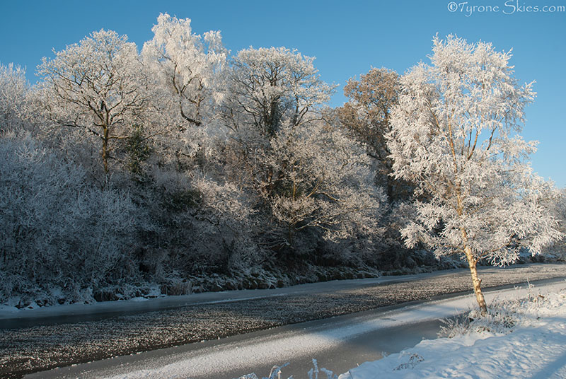 Frozen Omagh River