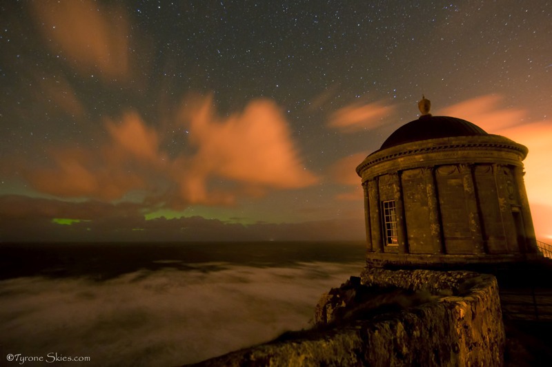 Mussenden temple aurora