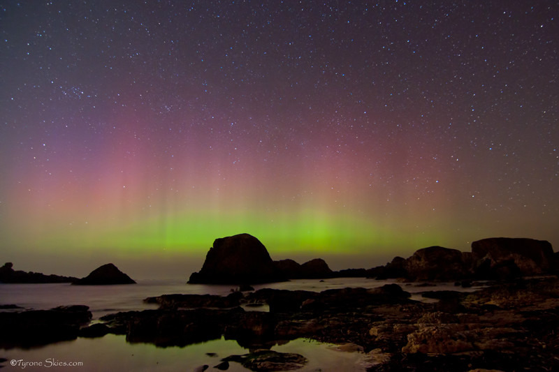 Ballintoy northern lights