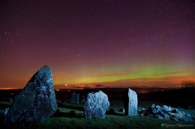 Northern Ireland aurora display