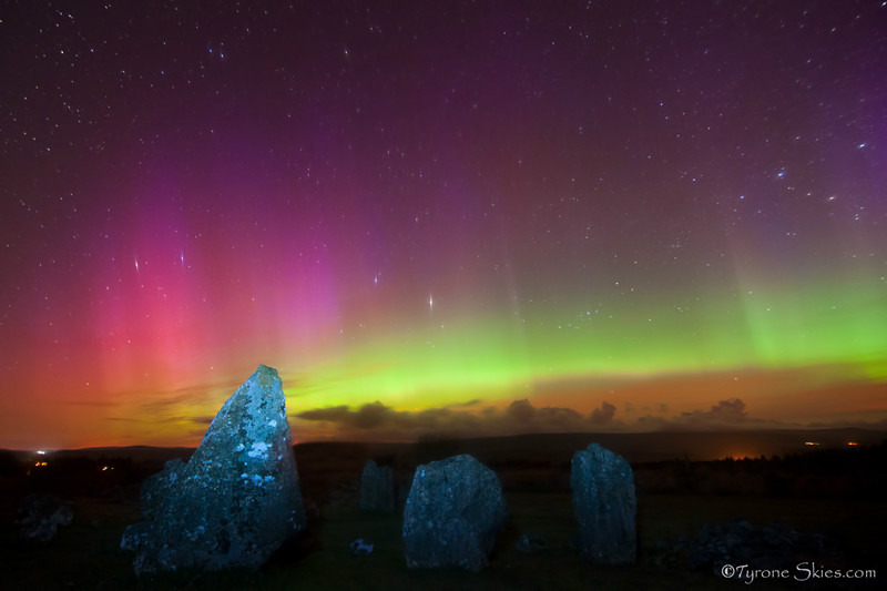 Beaghmore stone circles Aurora
