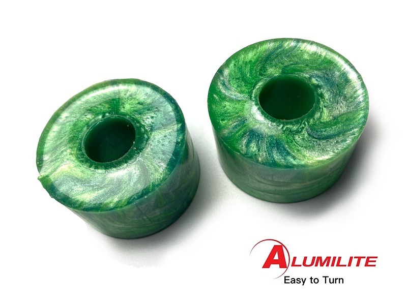 Spring Greens Alumilite Resin/Acrylic Artisan Ring Blanks