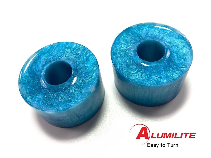 Glacier Blue Alumilite Resin/Acrylic Artisan Ring Blanks