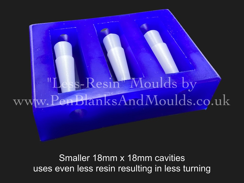 3 Cavity Bullet, Zeta Mould - Less-Resin Moulds