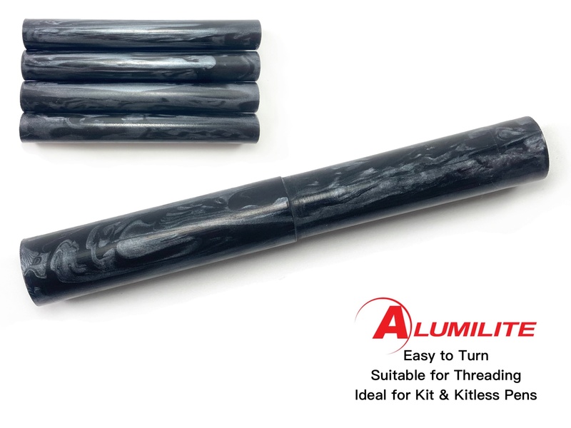 Smokey Black Alumilite Resin/Acrylic Artisan Pen Blanks