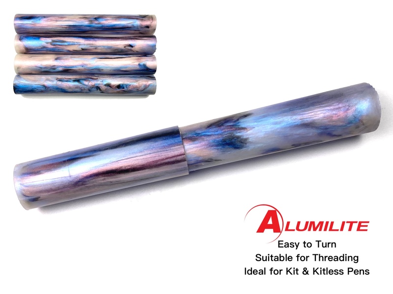 Faux Abalone Alumilite Resin/Acrylic Artisan Pen Blanks
