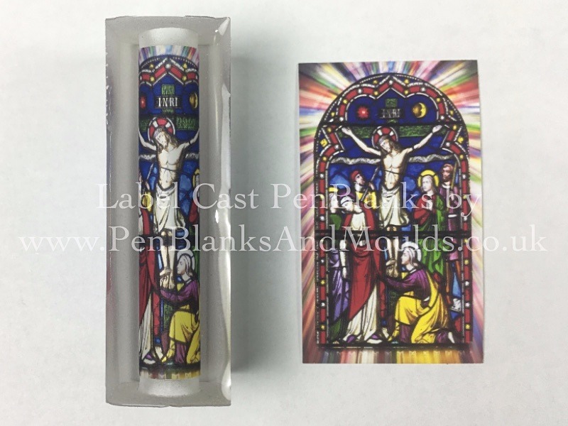 Stained Glass 02 - Image/Photo Label Cast Pen Blanks