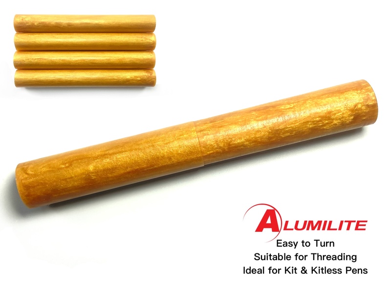 Golden Anniversary Alumilite Resin/Acrylic Artisan Pen Blanks