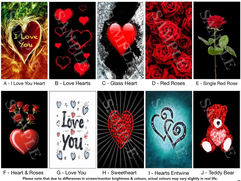 Valentines Image/Photo Label Cast Pen Blanks