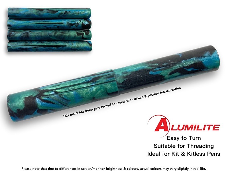 Oceanic Alumilite Resin/Acrylic Artisan Pen Blanks
