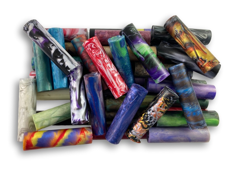 Reduced to clear Artisan Pen Blanks - Alumilite shorts