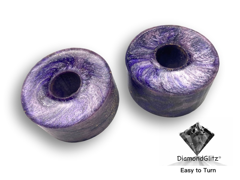 Purple Galaxy DiamondGlitz Alumilite Resin/Acrylic Artisan Ring Blanks