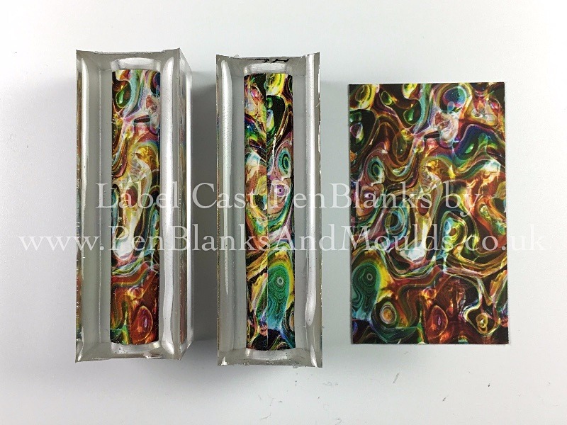 Multi Colour - Image/Photo Label Cast Pen Blanks