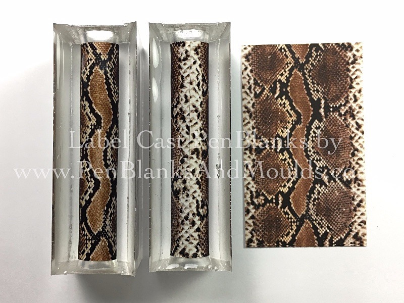 Snake Skin - Image/Photo Label Cast Pen Blanks