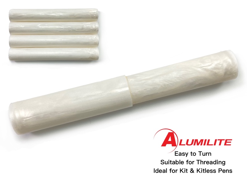 Pearl Wedding Alumilite Resin/Acrylic Artisan Pen Blanks