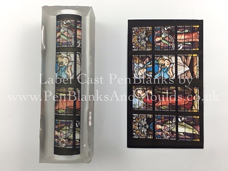 Stained Glass 01 - Image/Photo Label Cast Pen Blanks