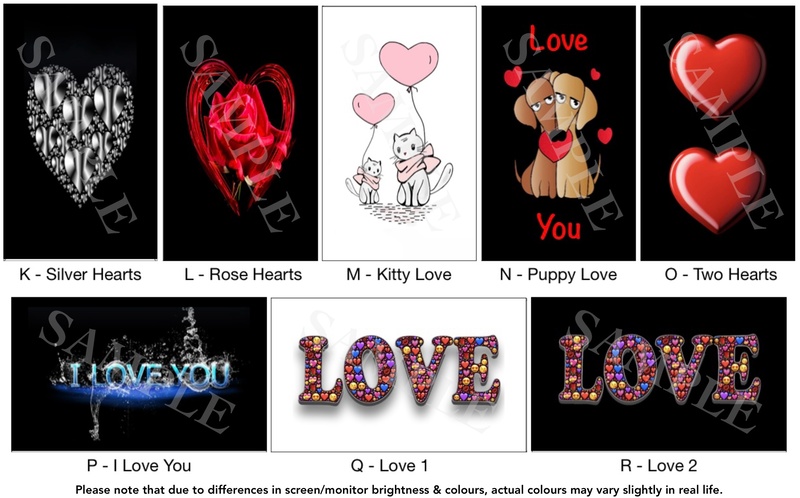 Valentines Image/Photo Label Cast Pen Blanks