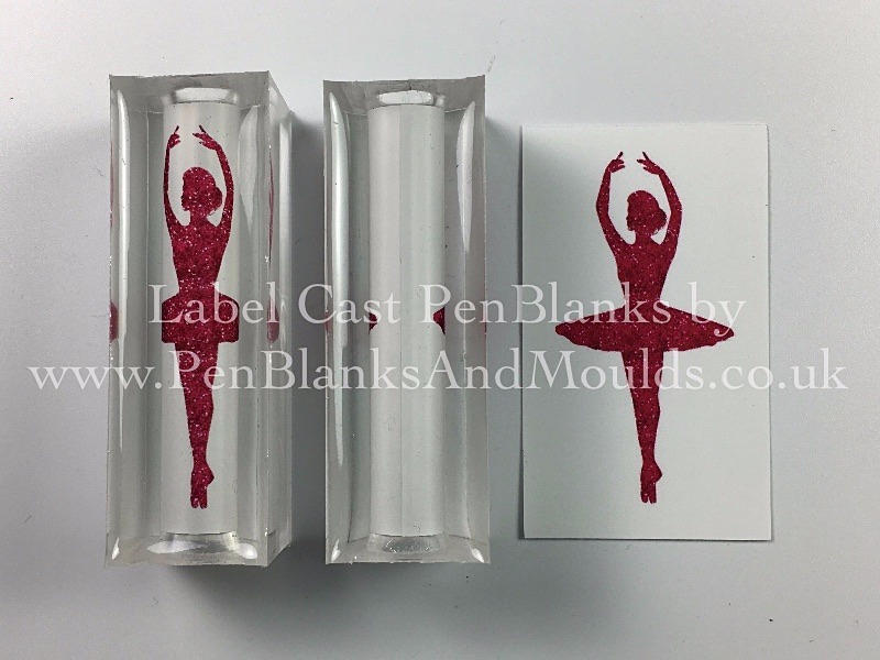 Ballerina - Image/Photo Label Cast Pen Blanks