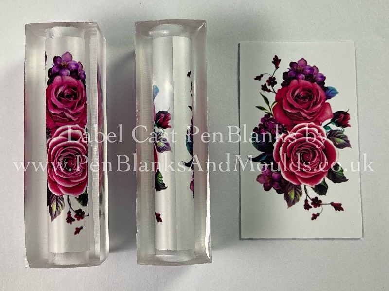 Bouquet - Image/Photo Label Cast Pen Blanks