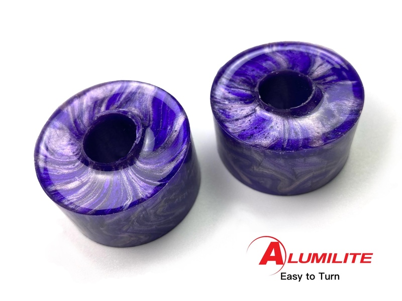 Purple Galaxy Alumilite Resin/Acrylic Artisan Ring Blanks