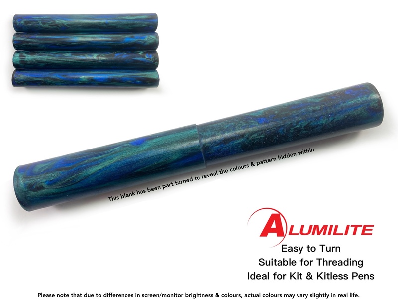 Abyss Alumilite Resin/Acrylic Artisan Pen Blanks