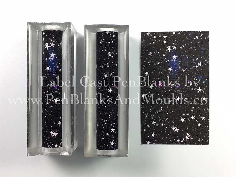 Starry Night - Image/Photo Label Cast Pen Blanks