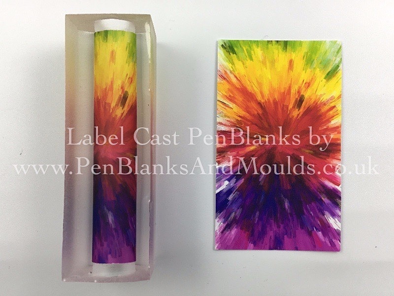 Colour Splash - Image/Photo Label Cast Pen Blanks