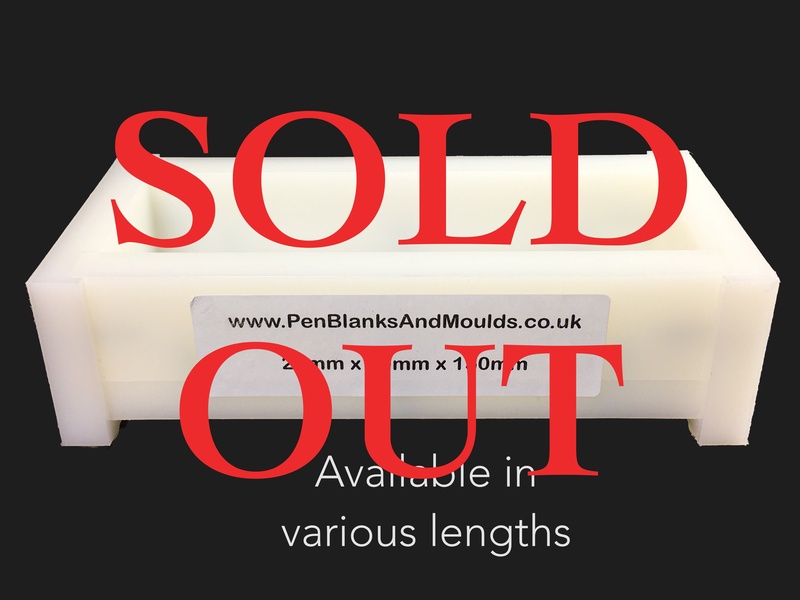 25mmx50mm HDPE Casting Moulds availablle in various lengths from 130mm to 220mm long