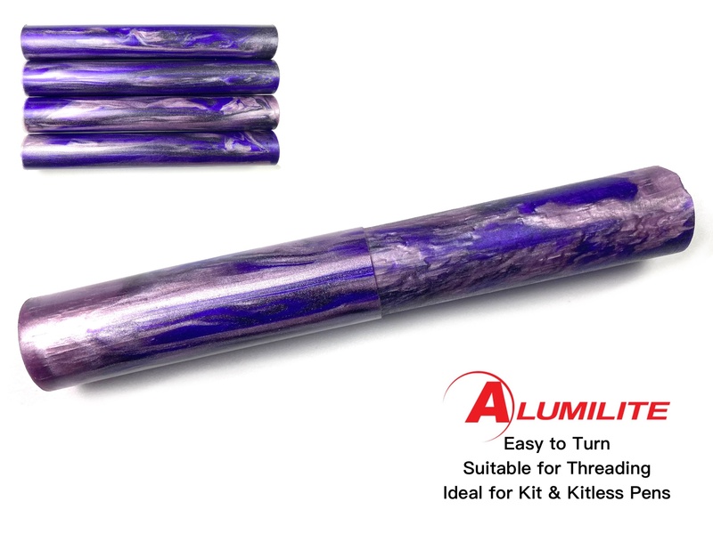 Purple Galaxy Alumilite Resin/Acrylic Artisan Pen Blanks