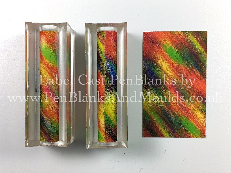 Abstract 01 - Image/Photo Label Cast Pen Blanks