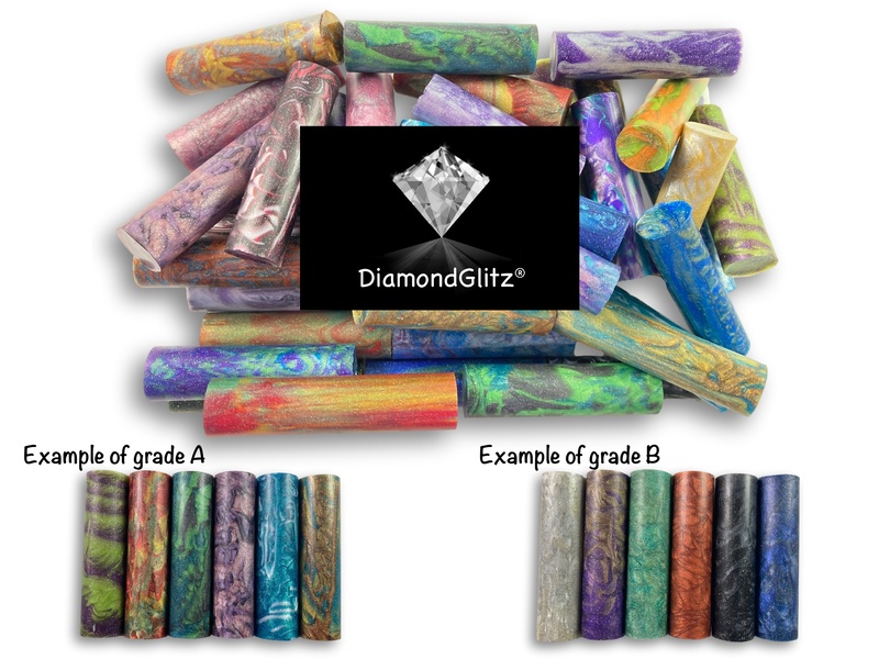 Reduced to clear Artisan Pen Blanks - DiamondGlitz shorts