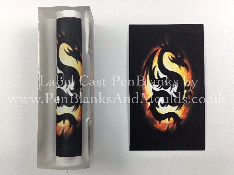 Dragon - Image/Photo Label Cast Pen Blanks