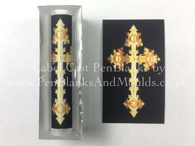 Cross - Image/Photo Label Cast Pen Blanks