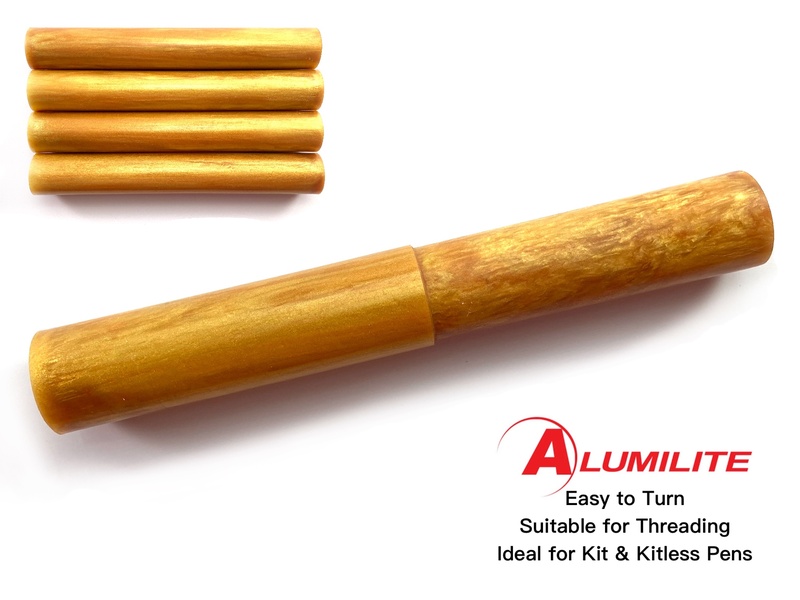 Molten Gold Alumilite Resin/Acrylic Artisan Pen Blanks