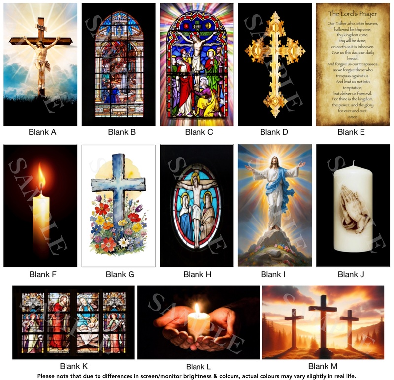 Religious Image/Photo Label Cast Pen Blanks