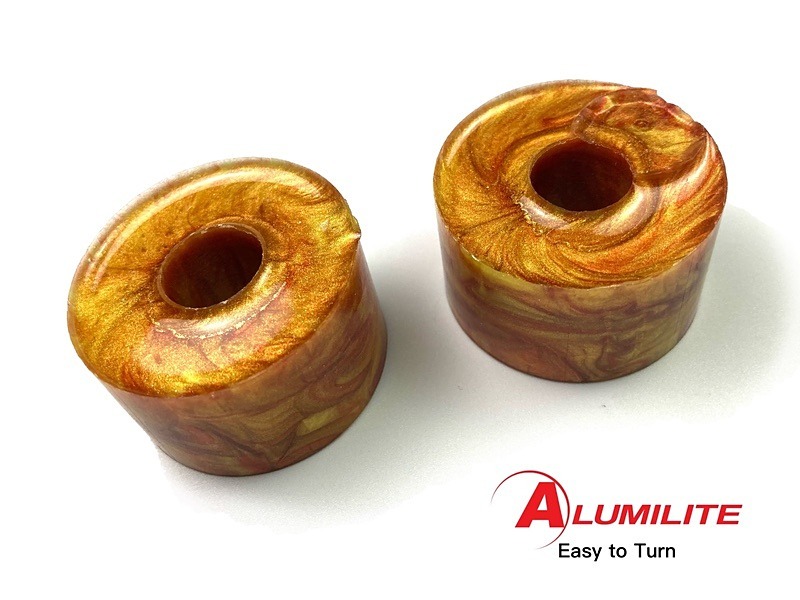 Caramel Custard Alumilite Resin/Acrylic Artisan Ring Blanks