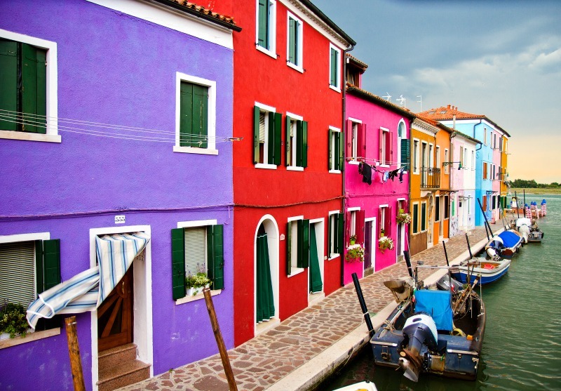 Burano Pastel Houses - Venice