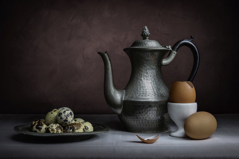 A piece of broken eggshell - Still Life