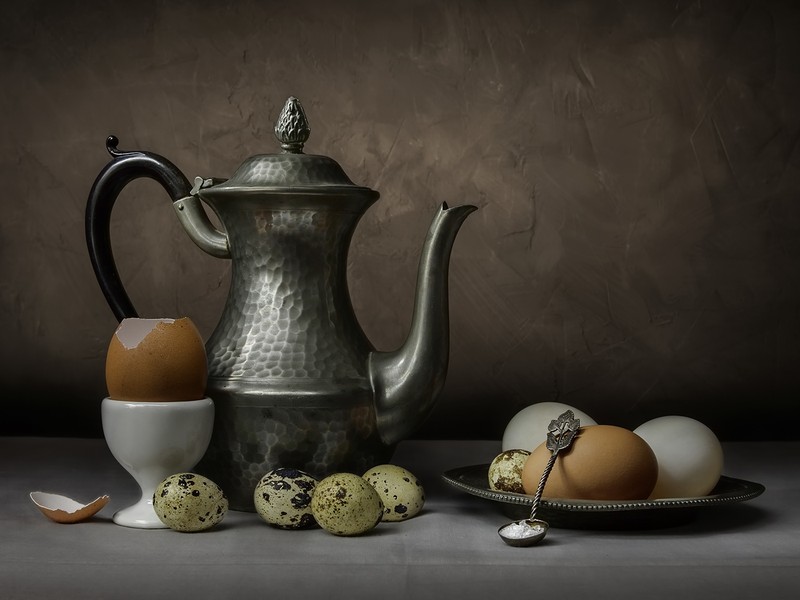 A spoon of rock-salt - Still Life