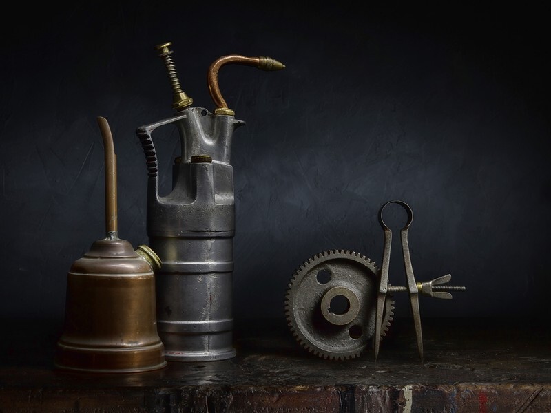 Cans, Cogs and Calipers - Still Life