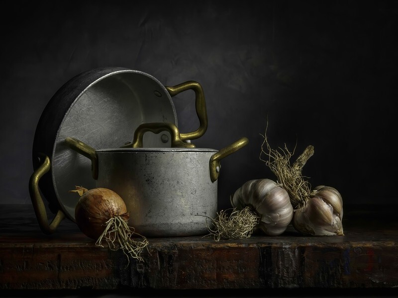 Onion and Garlic - Still Life