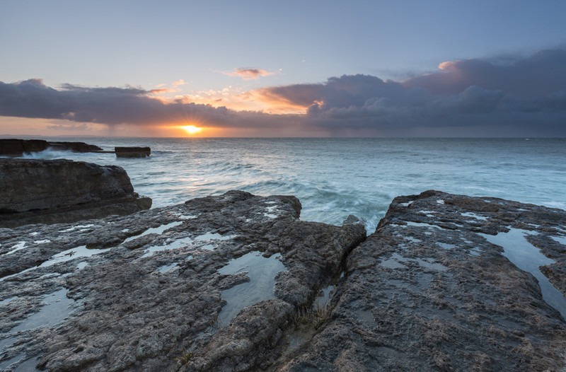 Portland Bill March Sunrise - Dorset Seascapes