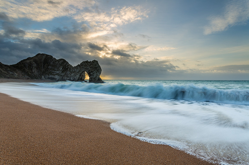 Durdle Door December Sunrise - Dorset Seascapes