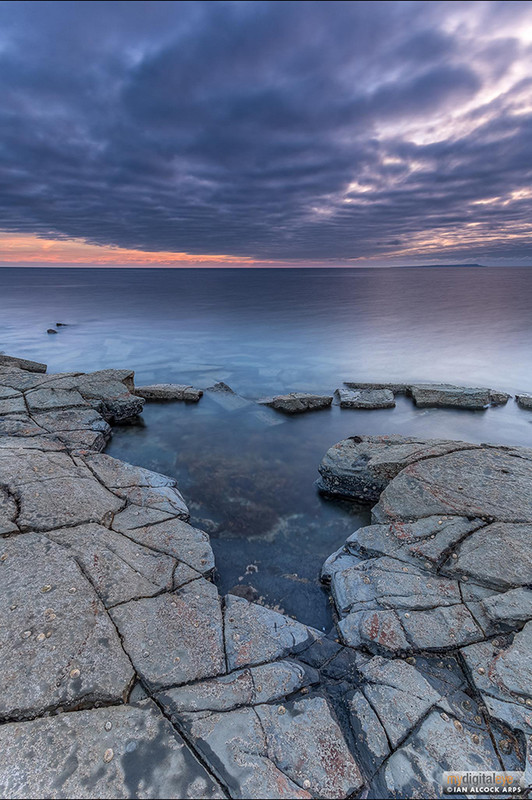Kimmeridge Bay September Sunset - Dorset Seascapes