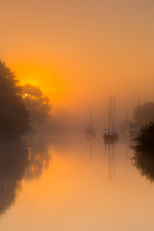 River Frome Sunrise, Wareham, Dorset - Dorset Seascapes