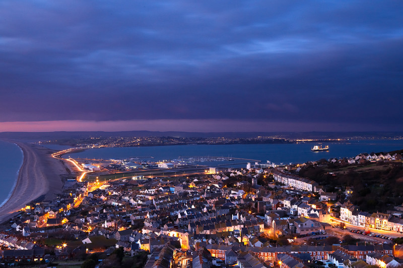 Portland Nightscape, Dorset - Dorset Seascapes