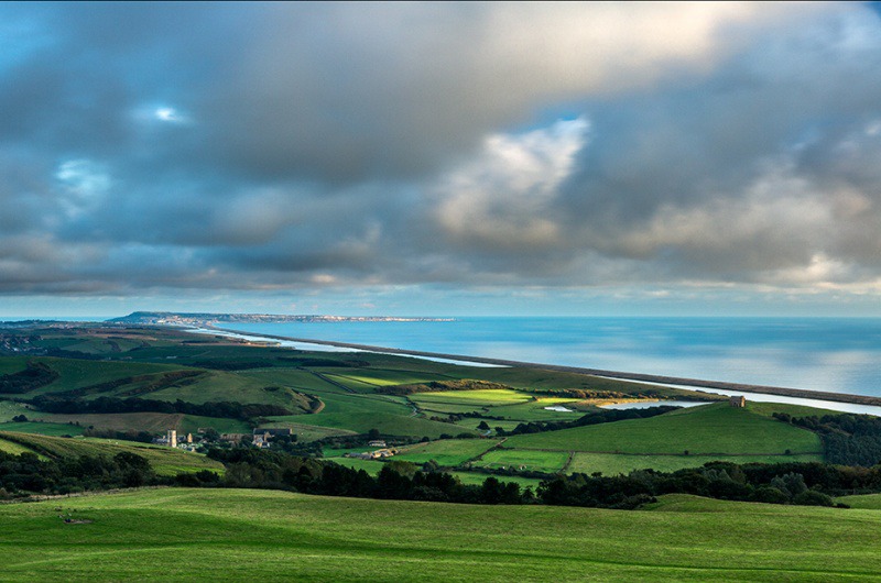 Autumn sunlight across Abbotsbury, Dorset - Dorset Landscapes