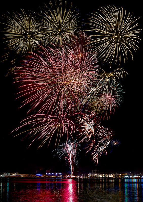 Weymouth Fireworks, November 5th 2013 - Dorset Seascapes